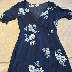 Blue floral dress